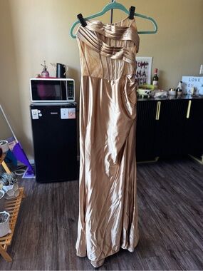 VIPGIRL Champagne Corset Dress